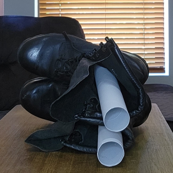 USA 1995 Altama US Military Issue Tactical Combat Boots Black Leather size 9.5 M - Picture 6 of 7